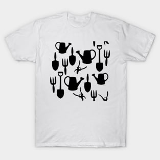 Gardener Black Pattern T-Shirt